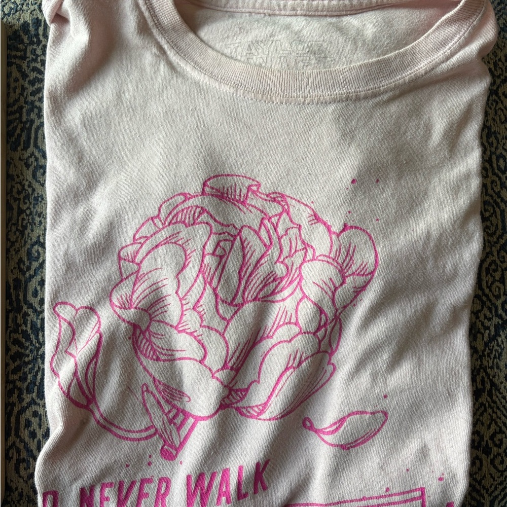 Pink Floral Graphic Tee